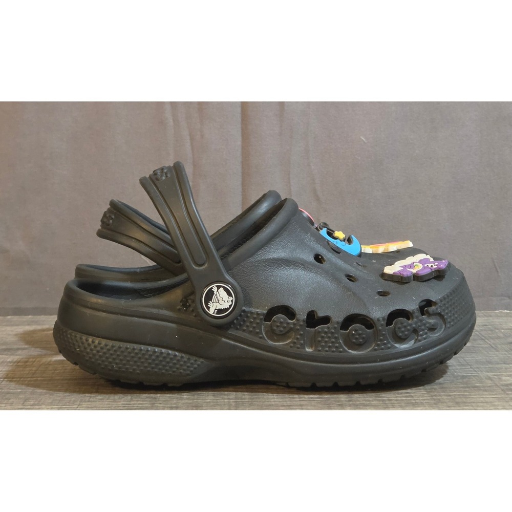 Crocs Baya Slip On Clog Shoes Youth Size C12 Black
